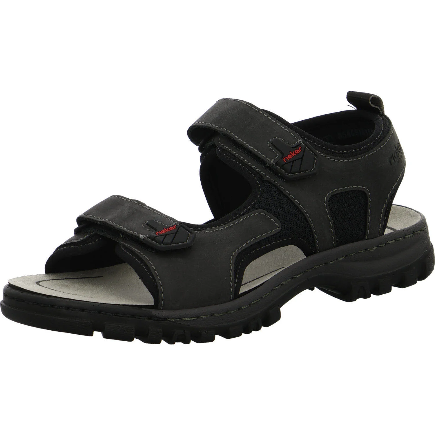 Rieker Herren Sandalen 25055-00 25055 schwarz/schwarz/schwarz G (weit)