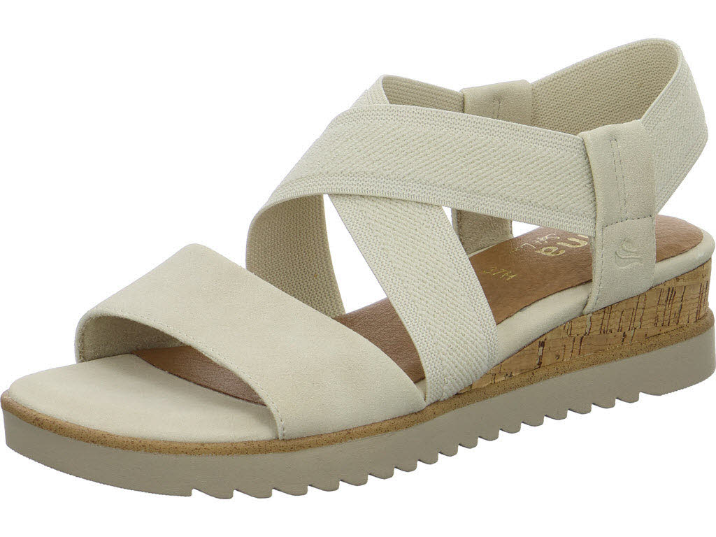 Jana Damen Sandalen 8-28764-46/400 8-28764-46 beige H (weit)
