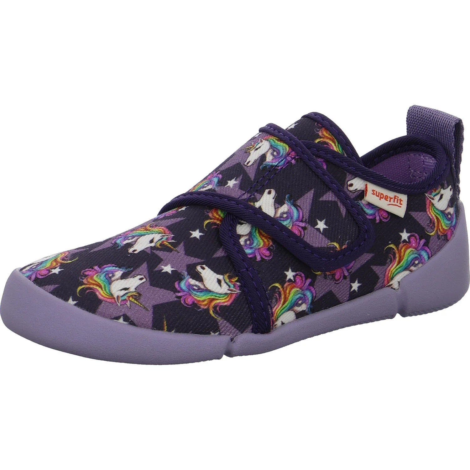 Element 2 von 8 (Bild) – Superfit Kinder Hausschuhe 1-006700-8520 Venti viola/mehrfarbig WMS weit