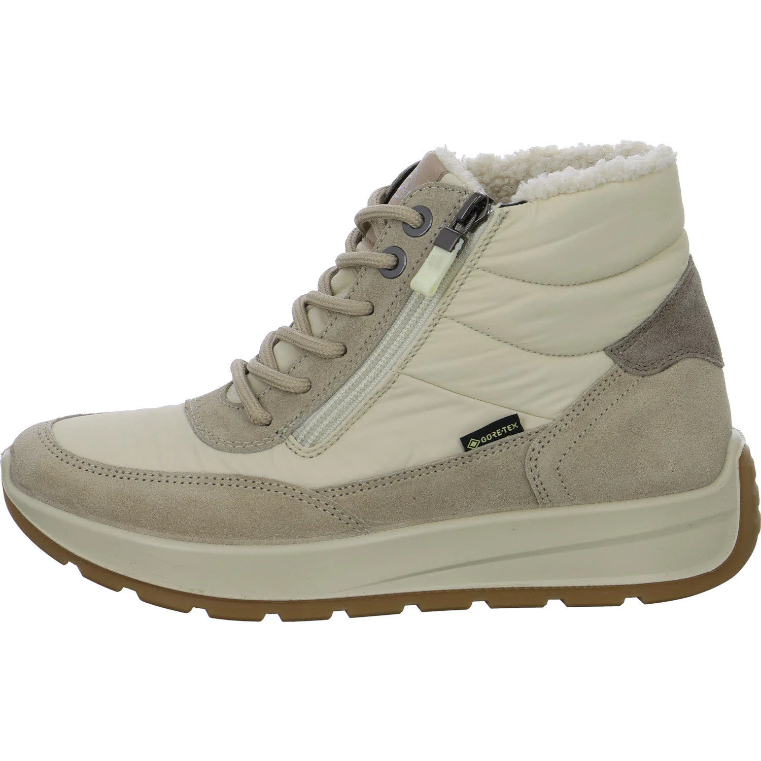Ara Damen Schnürstiefel warm 12-25106-05 New York shell, cream, moon H (weit)