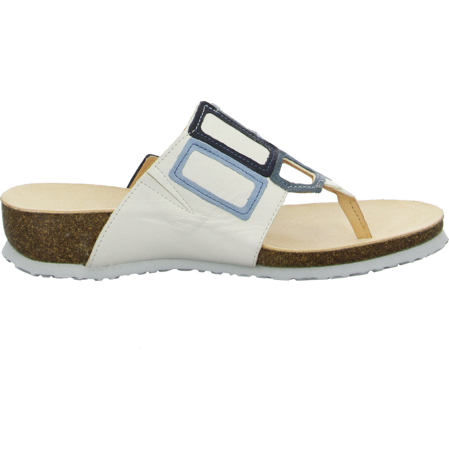 Element 7 von 8 (Bild) – Think Damen Pantoletten 3-001136-1000 JULIA bianco/kombi F 1/2 (normal)