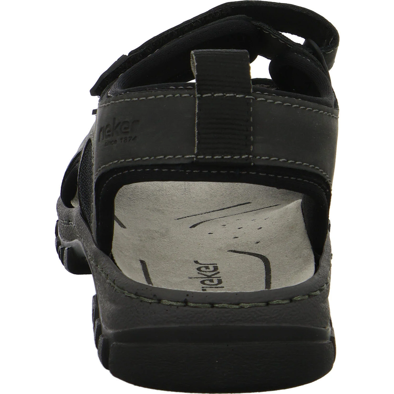 Rieker Herren Sandalen 25055-00 25055 schwarz/schwarz/schwarz G (weit)