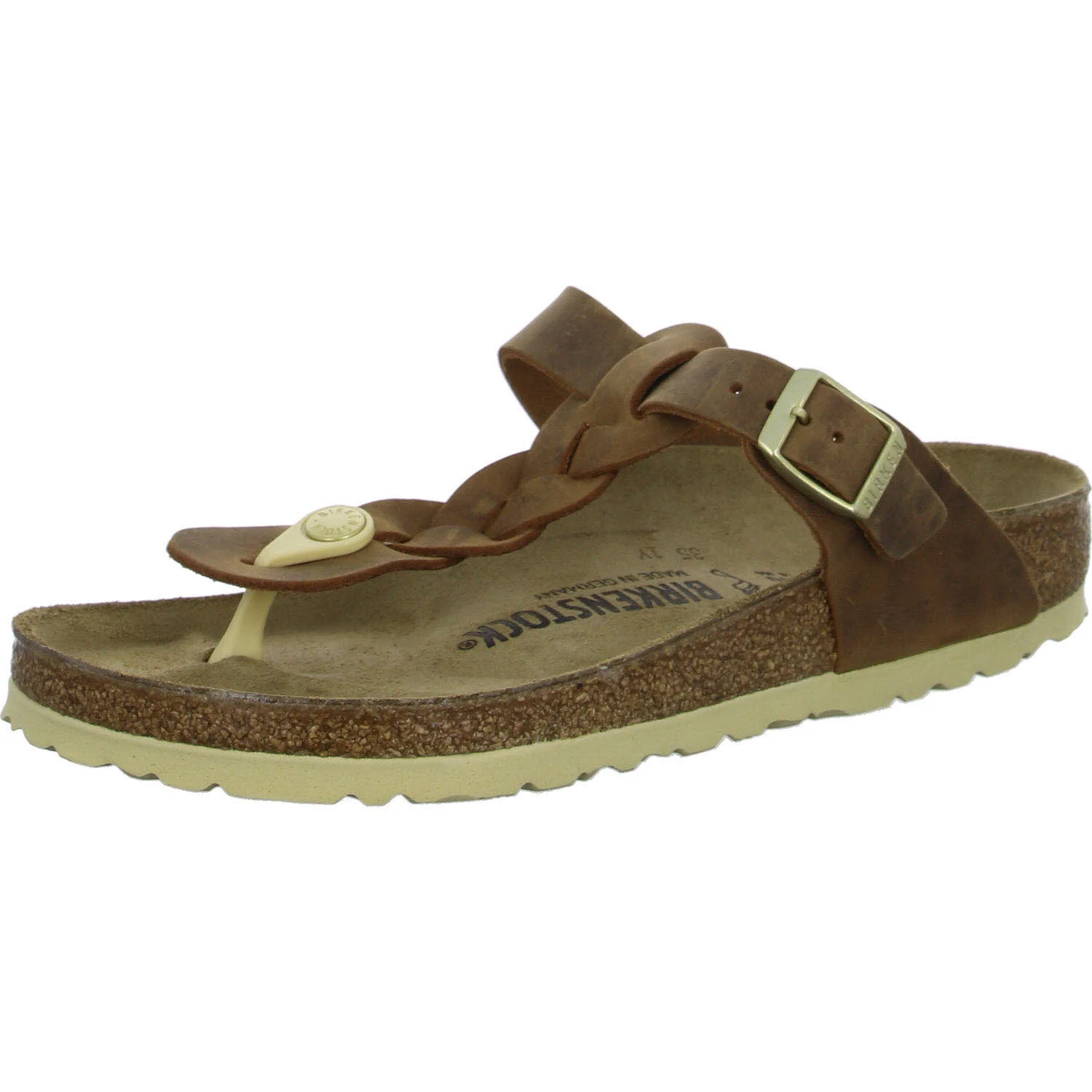 Element 2 von 8 (Bild) – BIRKENSTOCK Pantoletten 1021355 Gizeh Braided cognac normal
