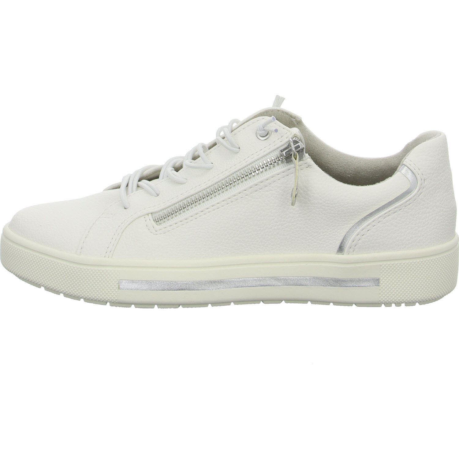 Element 6 von 8 (Bild) – Jana Damen Slipper 8-23660-42/191 8-23660-42 white/silver H (weit)