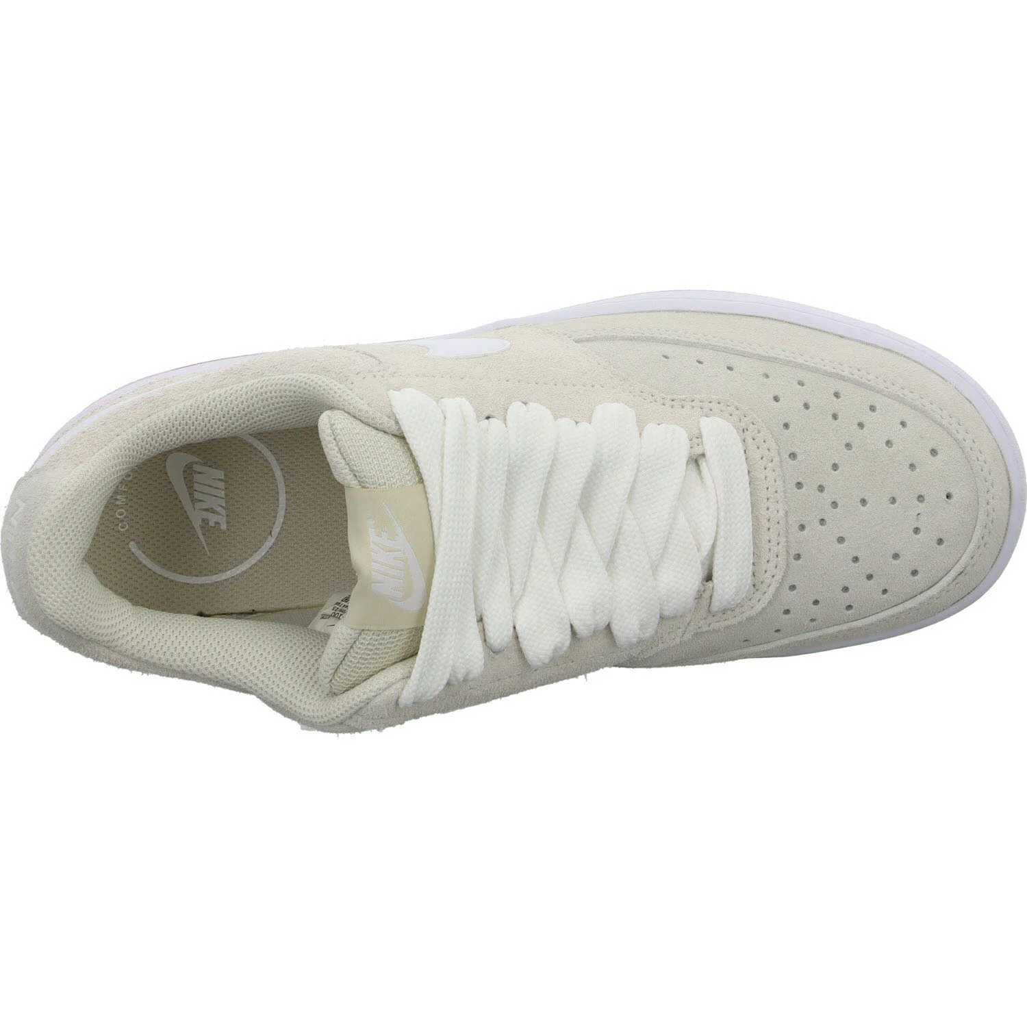 Nike Herren Schnürschuhe IO7727/100 NIKE COURT VISION LO FL light orewood brown/white-gum normal