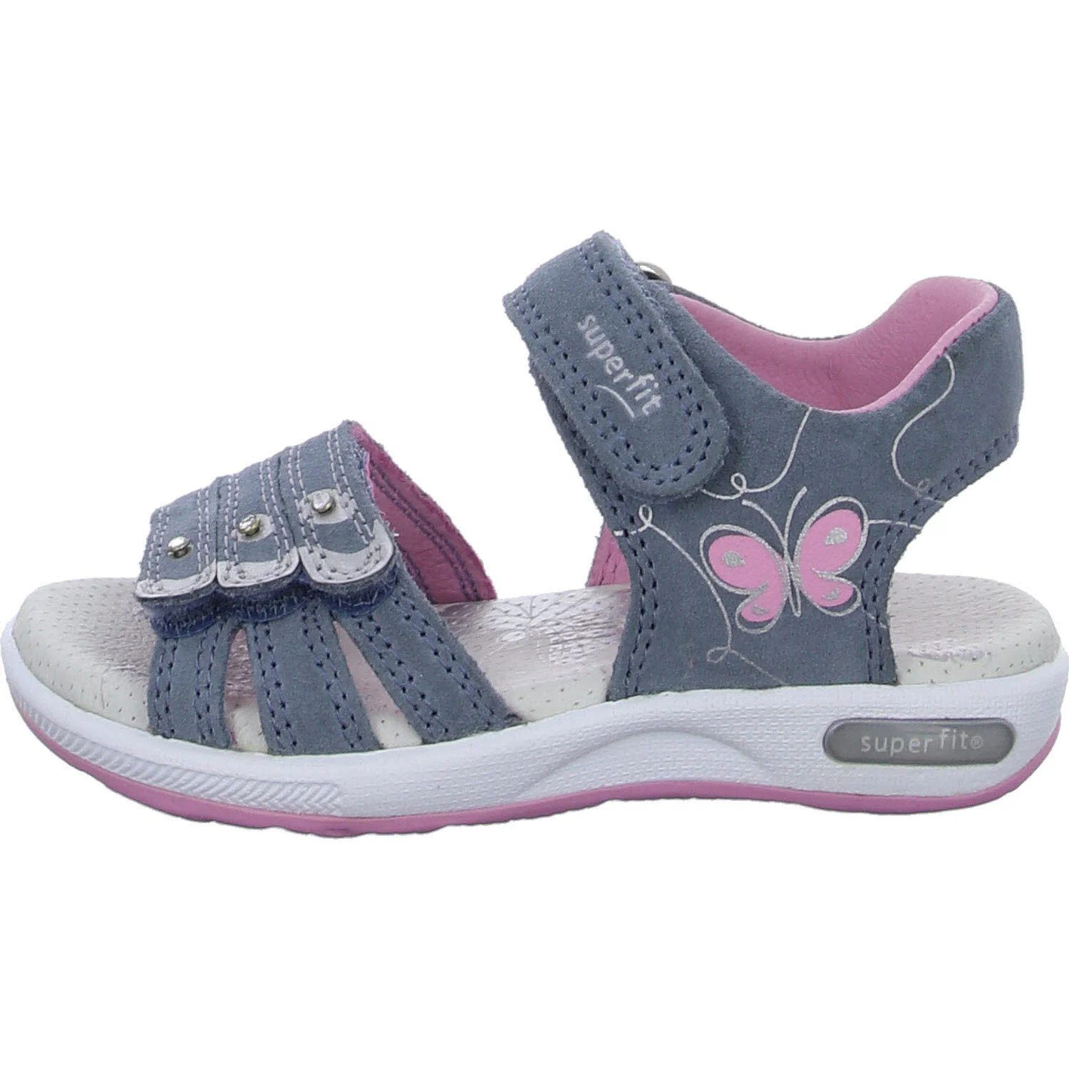 Element 6 von 8 (Bild) – Superfit Kinder Sandalen 1-006137-8020 Emily blau/rosa WMS mittel