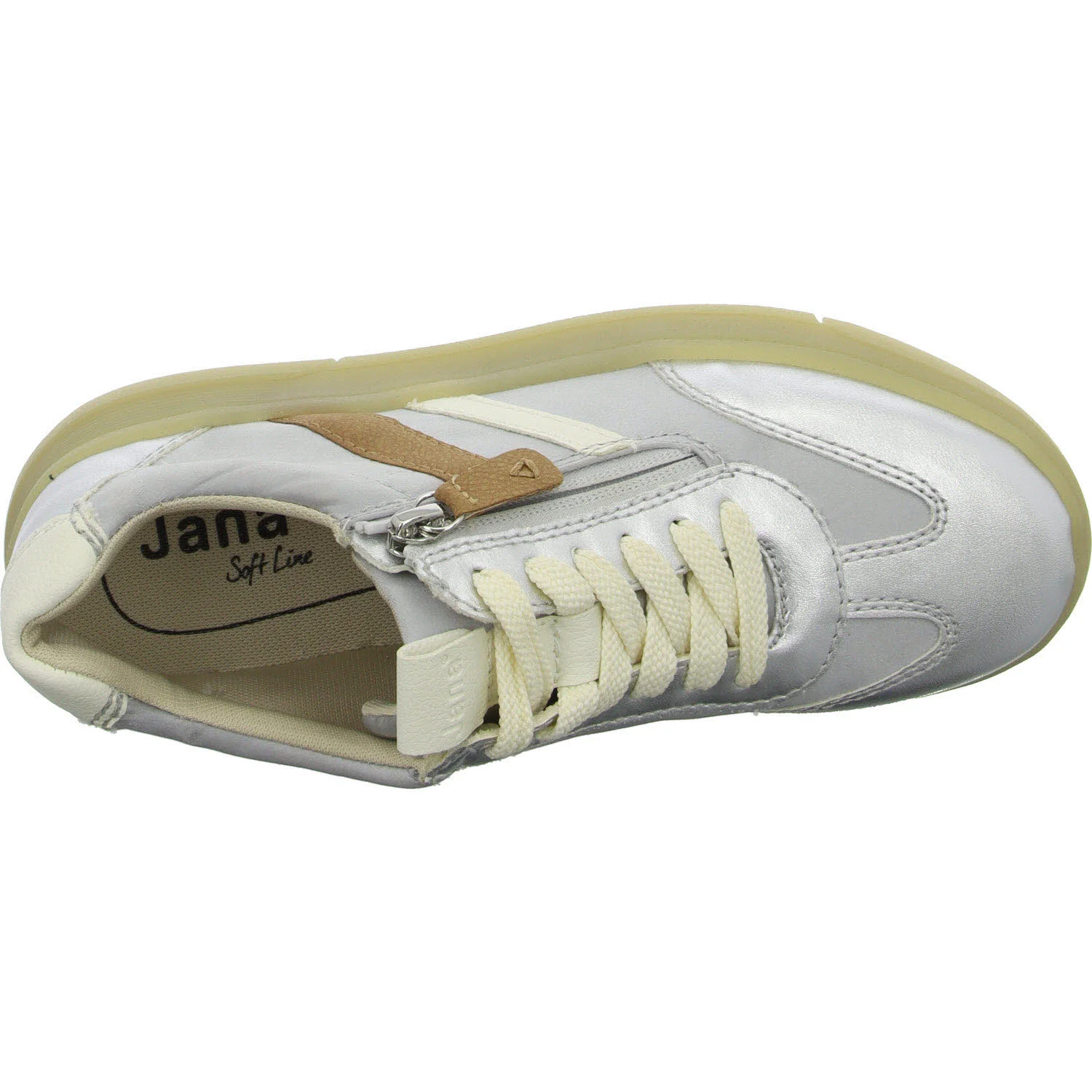 Element 8 von 8 (Bild) – Jana Damen Schnürschuhe 8-23784-44/941 8-23784-44 silver H (weit)
