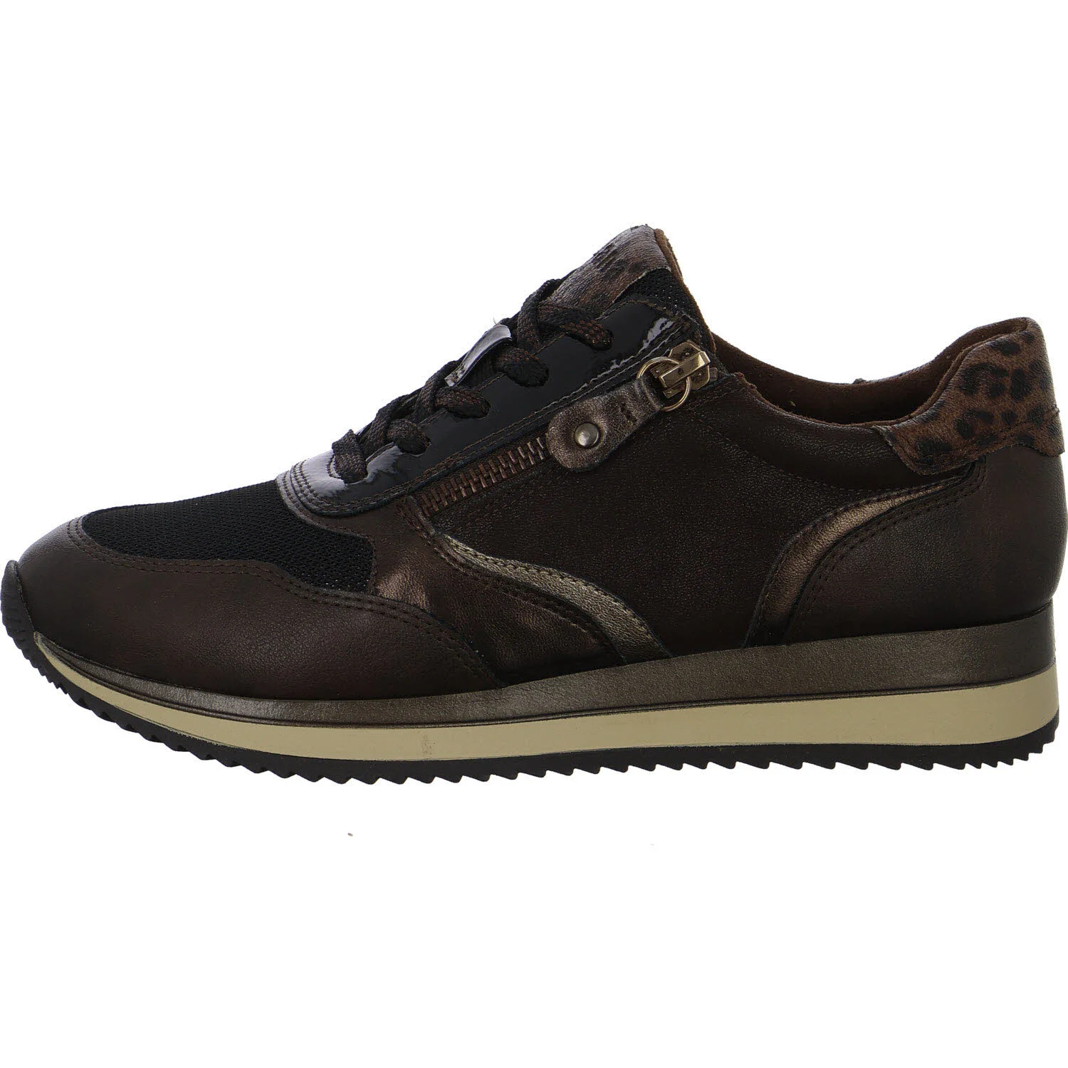 Jana Damen Schnürschuhe 8-23774-43/304 8-23774-43 mocca H (weit)