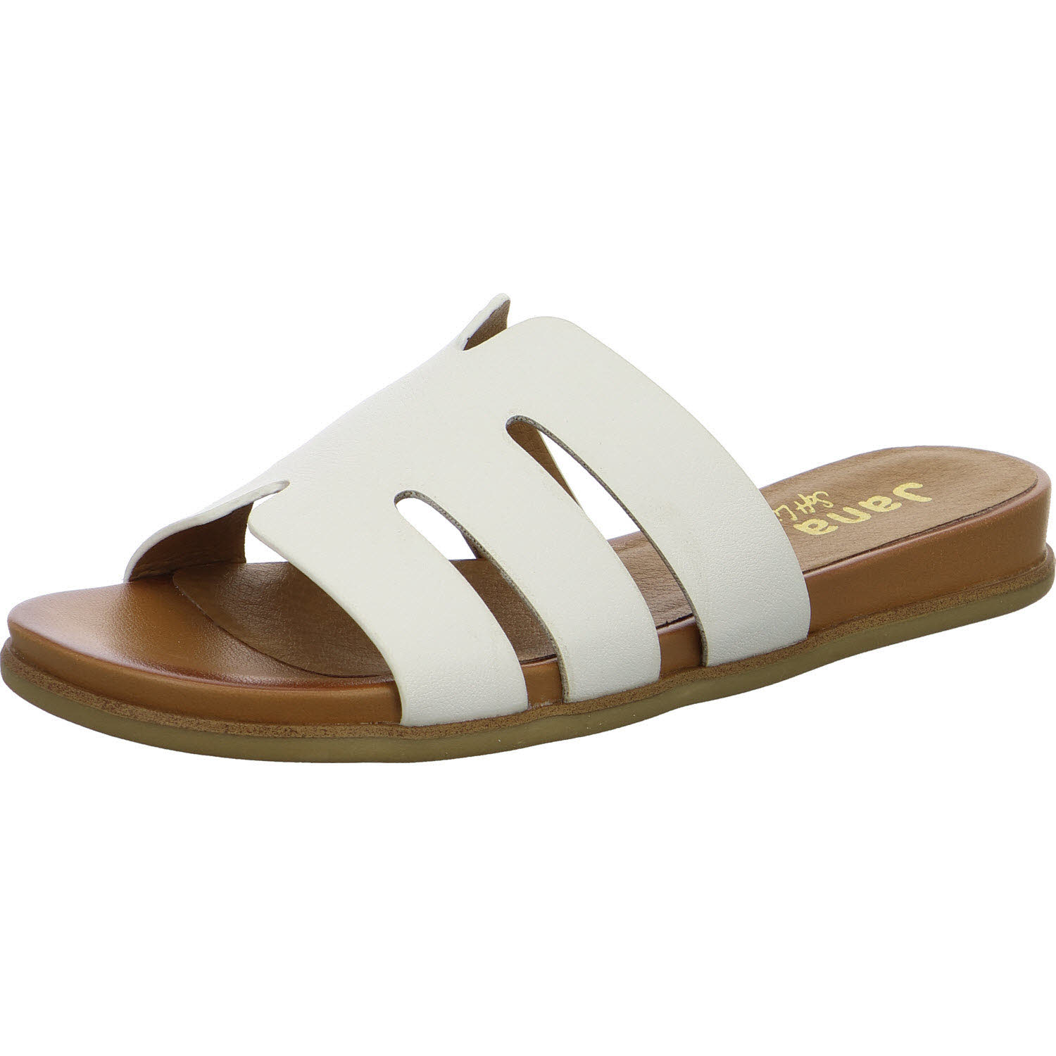 Jana Damen Pantoletten 8-27166-44/100 8-27166-44 white H (weit)