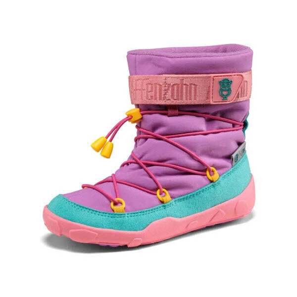Affenzahn Kinder Winterstiefel 01248-40147 Schneestiefel Vegan Snowy Eule pink, türkis, bunt normal