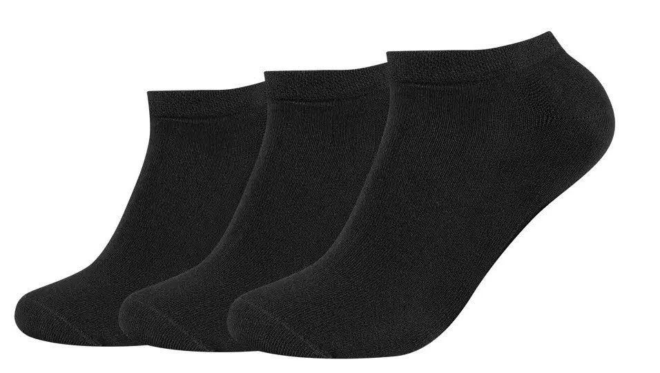 camano Socken kurz 1143003 9999 Unisex ca-soft organic GOTS Sneaker 3p black - NOS