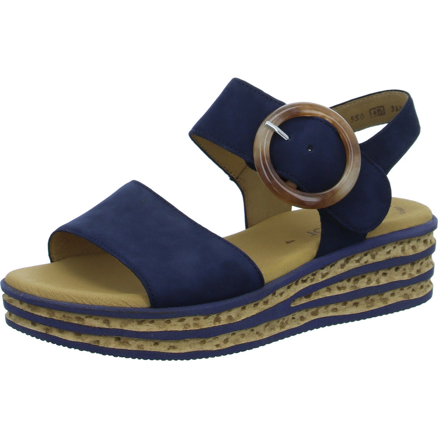 Element 2 von 8 (Bild) – Gabor Damen Sandalen 84.550.16 84.550 marine F (schmal/normal)