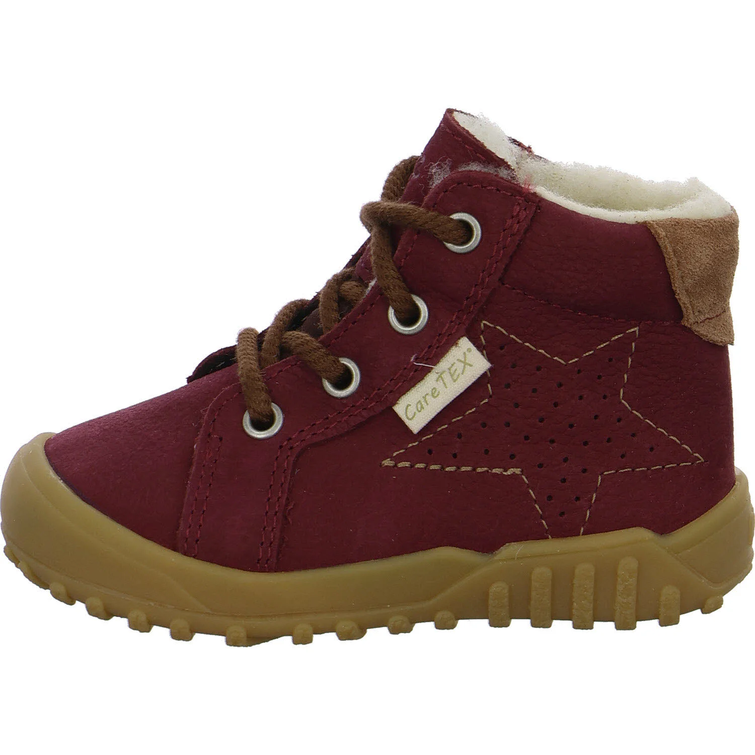 Element 6 von 8 (Bild) – Ricosta Kinder Schnürstiefel 50 3300303/370 Denny burgund WMS weit
