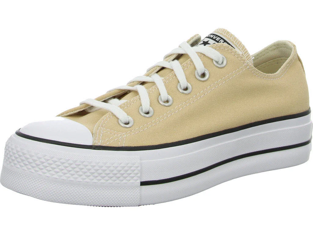 Converse Damen Schnürschuhe A11877C/248 CTAS Lift OX coastal dune/white/black normal