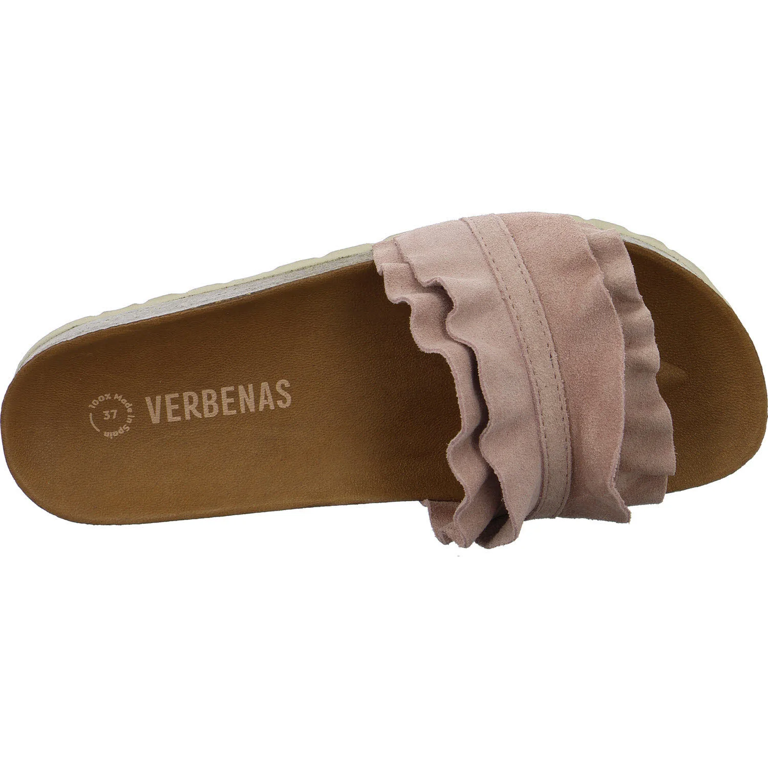 Verbenas Damen Pantoletten 3300620220 872 ROCIO SERRAJE VOLANTE antique normal