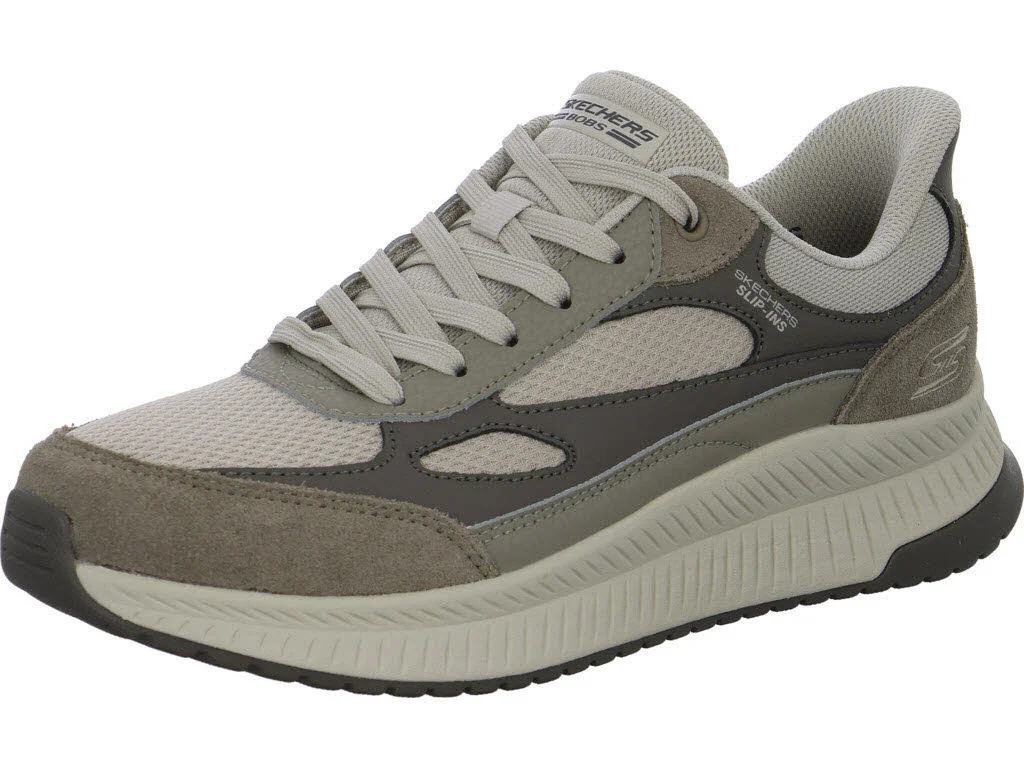 Skechers Herren Schnürschuhe 118412 TPMT BOBS Squad 4 - Core Look taupe/multi normal