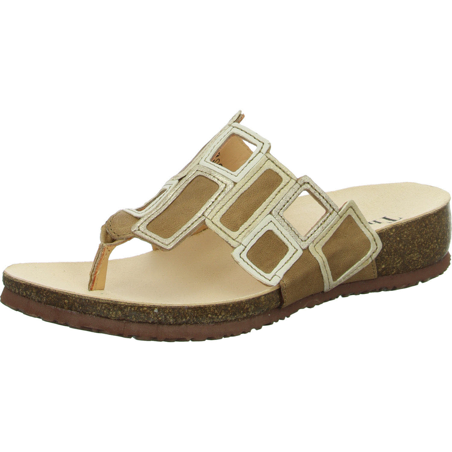 Element 2 von 8 (Bild) – Think Damen Pantoletten 3-001136-4000 Julia nude/kombi F 1/2 (normal)