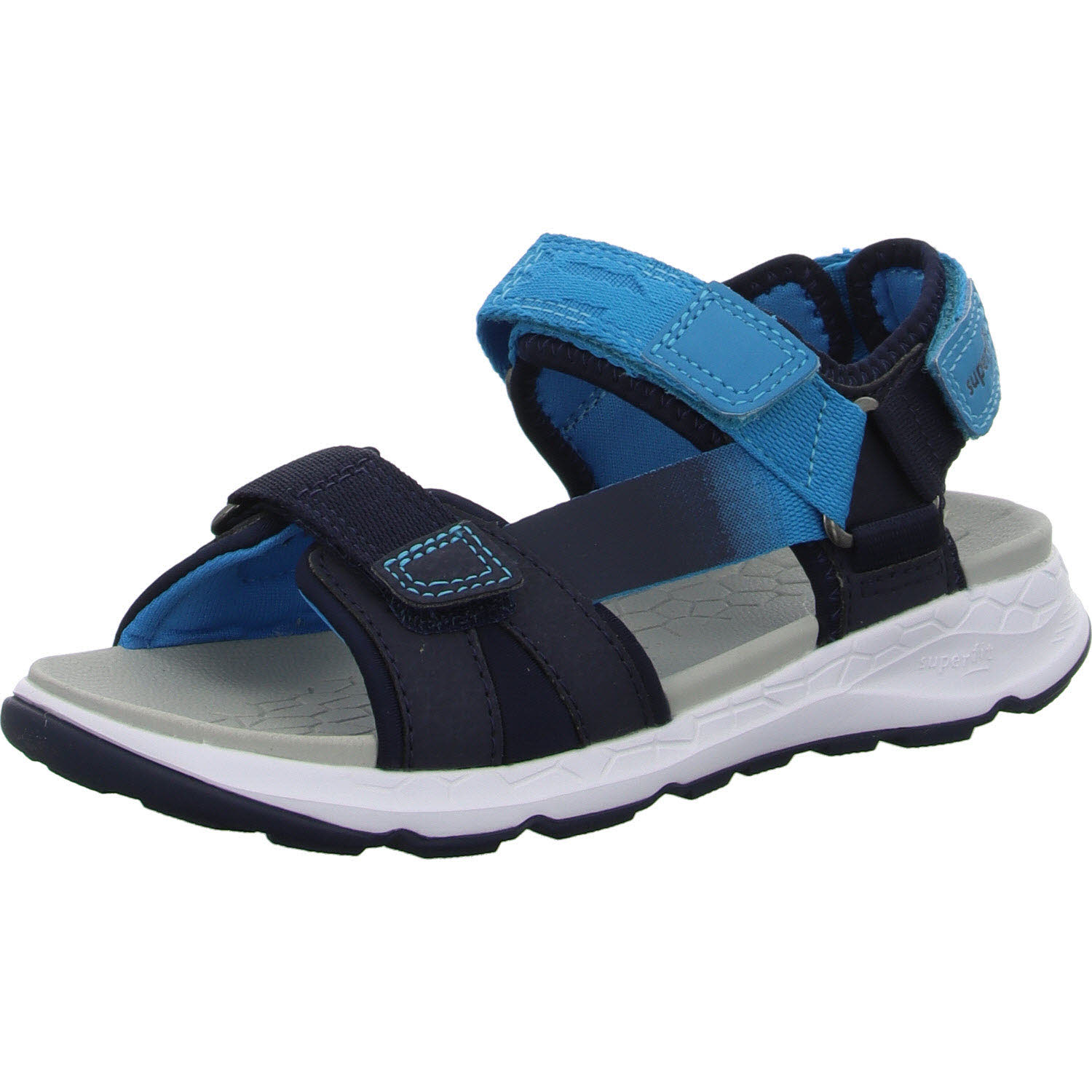 Superfit Kinder Sandalen 1-000580-8040 Criss Cross blau/türkis WMS mittel