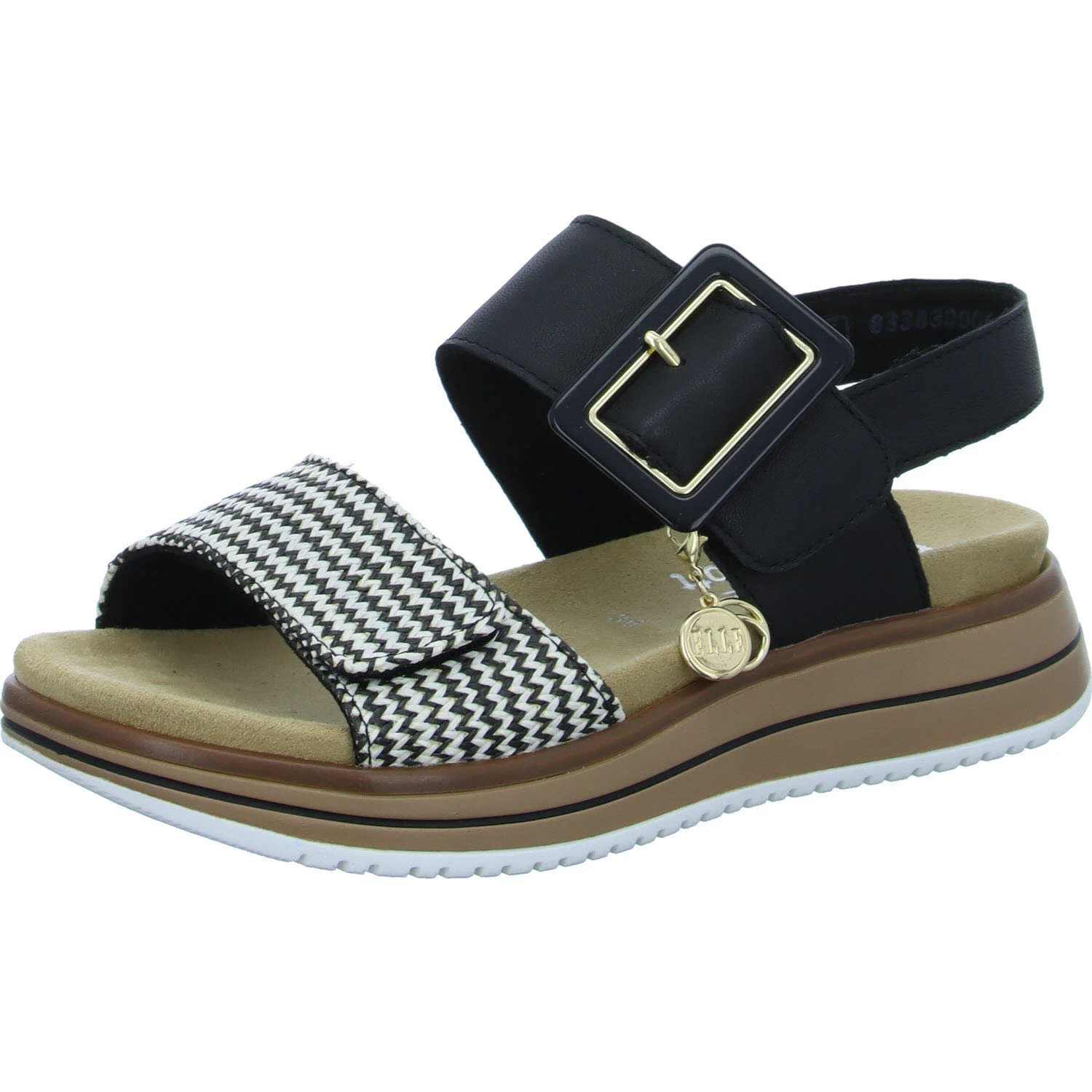 Remonte Damen Sandalen D1J53-02 D1J53 schwarz-crema/schwarz F 1/2 (normal)
