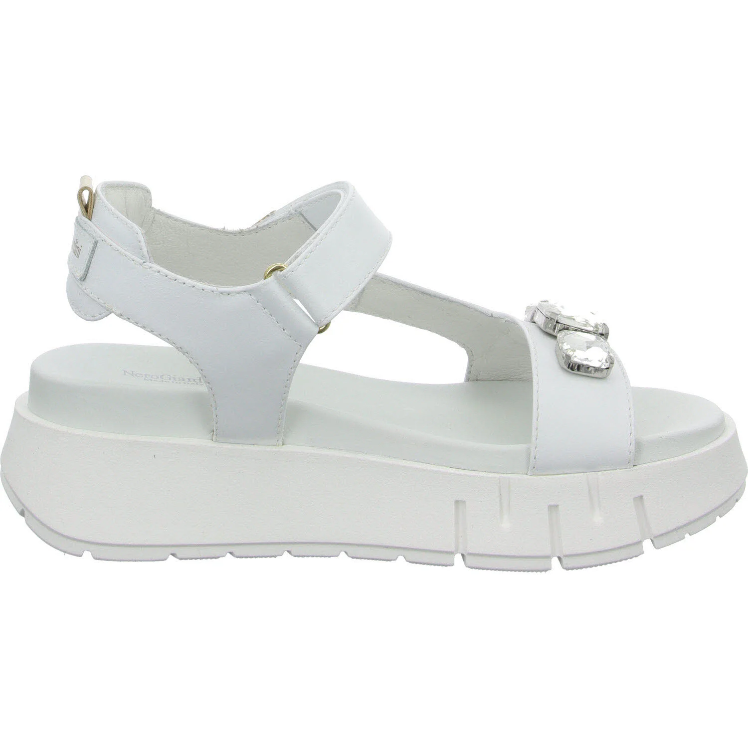 NeroGiardini Damen Sandalen E410707D 707 E410707D bianco normal