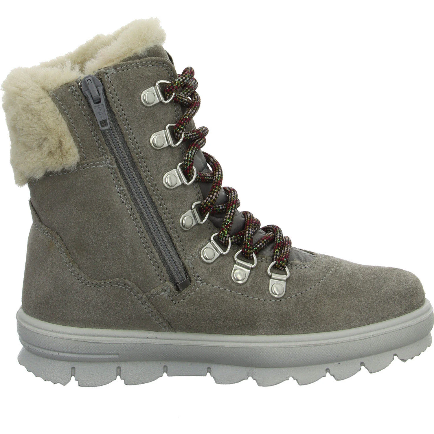 Superfit Kinder Schnürstiefel 1-000220-2020 Flavia grau WMS mittel