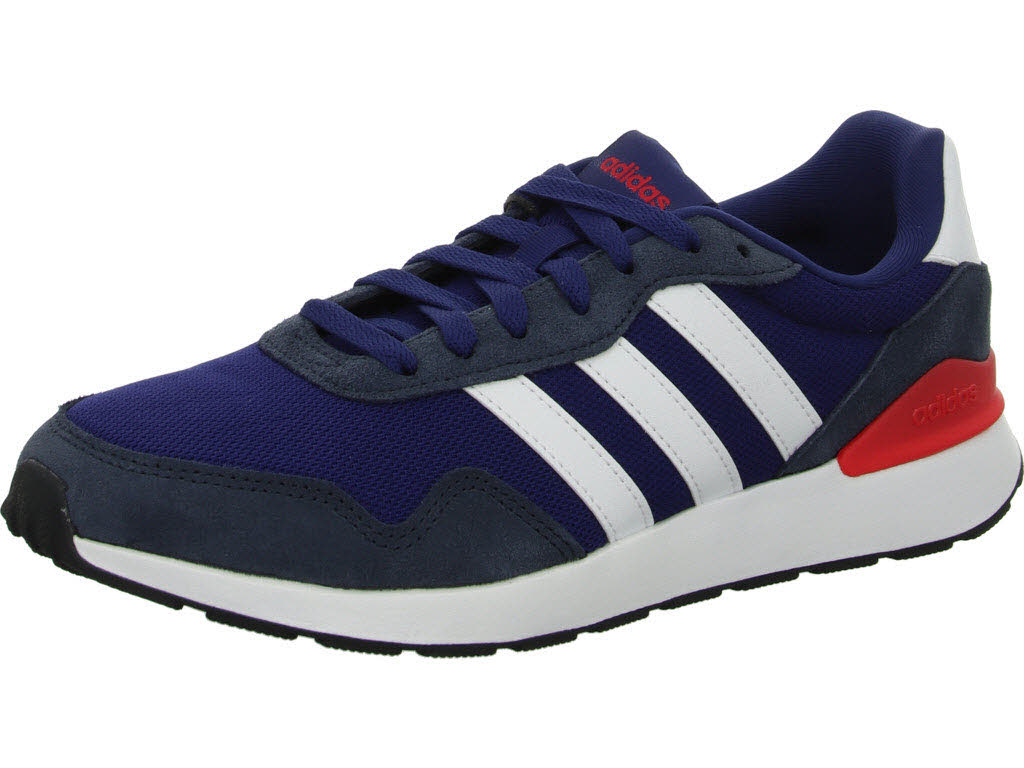 Adidas Herren Schnürschuhe JR6620/000 RUN 60s 4.0 dark blue/ftwr white/aurora ink normal