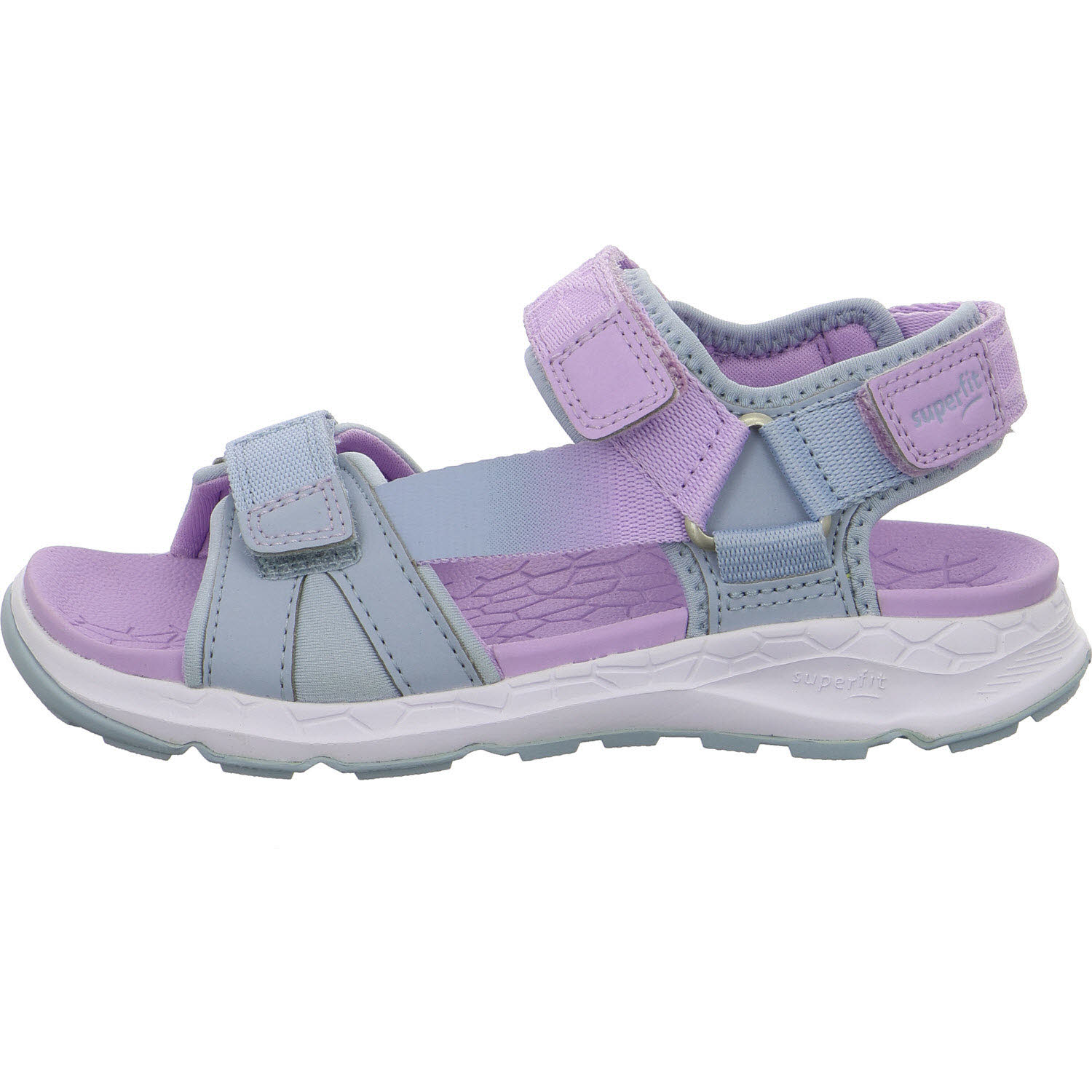 Superfit Kinder Sandalen 1-000580-8410 Criss Cross hellblau/lila WMS mittel
