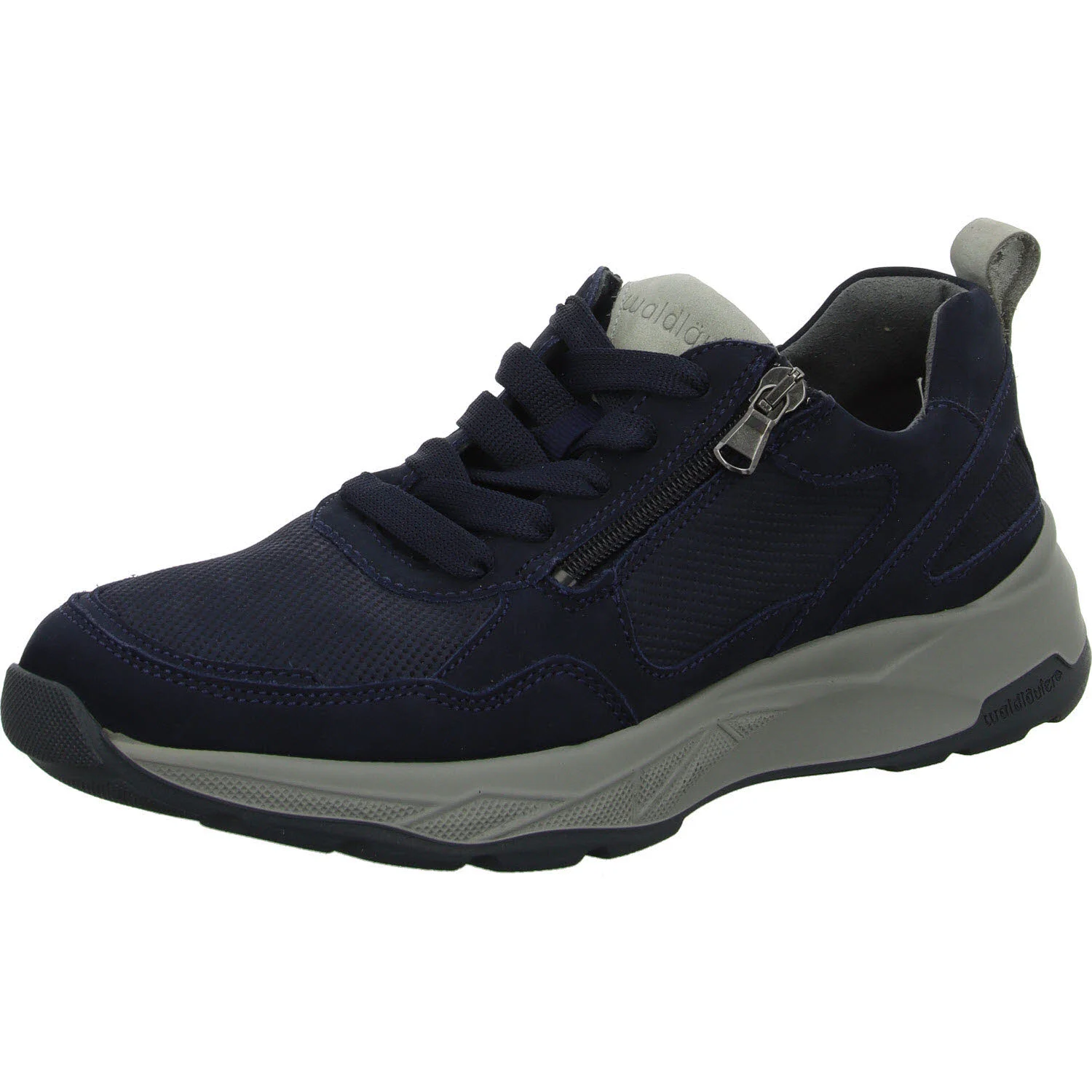 Element 2 von 8 (Bild) – Waldläufer Herren Schnürschuhe 713003-403/857 H-Tom marine Stein H (weit)