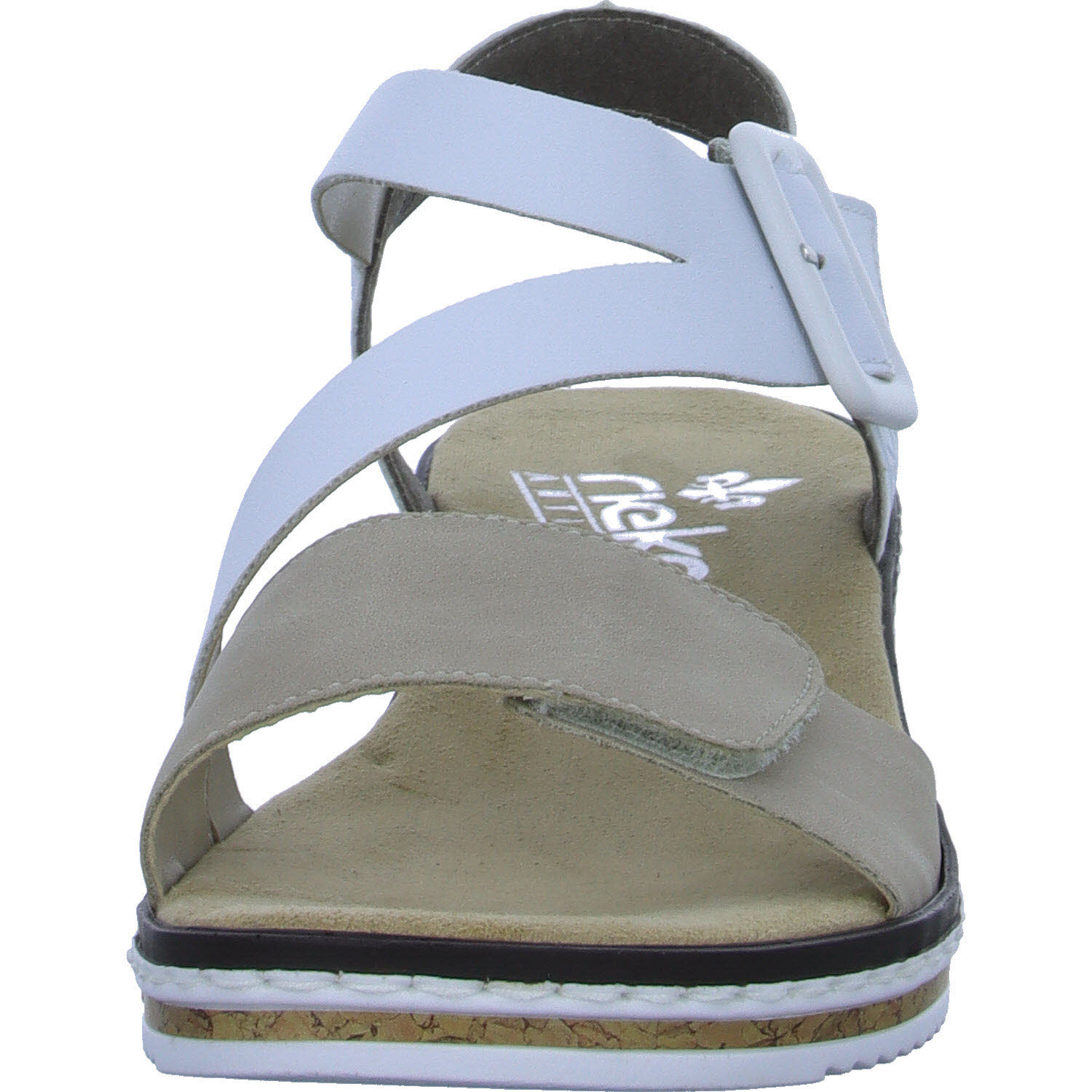 Rieker Damen Sandalen V3660-60 V3660 nude/weiss F (normal)
