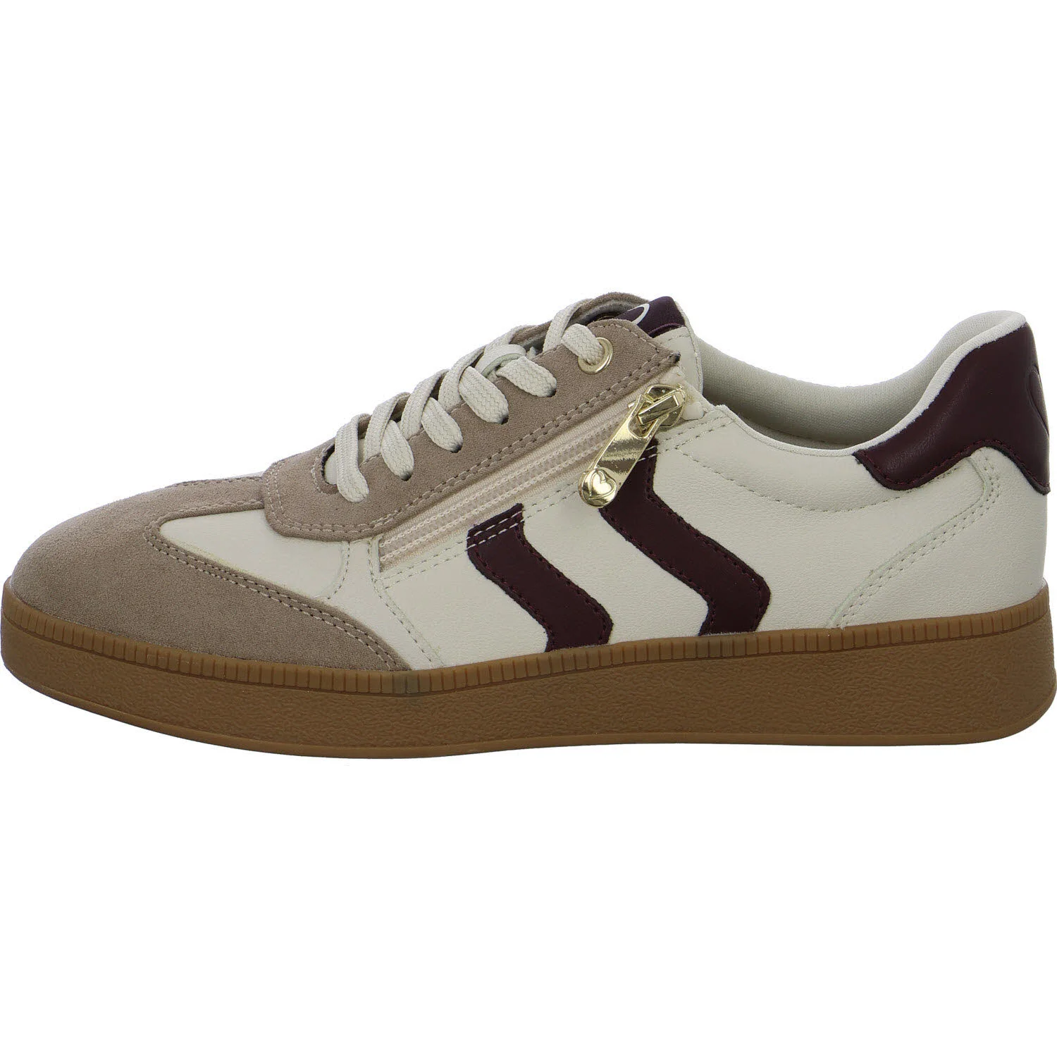 Marco Tozzi Damen Schnürschuhe 2-23739-44/461 2-23739-44 cream/bordeaux normal