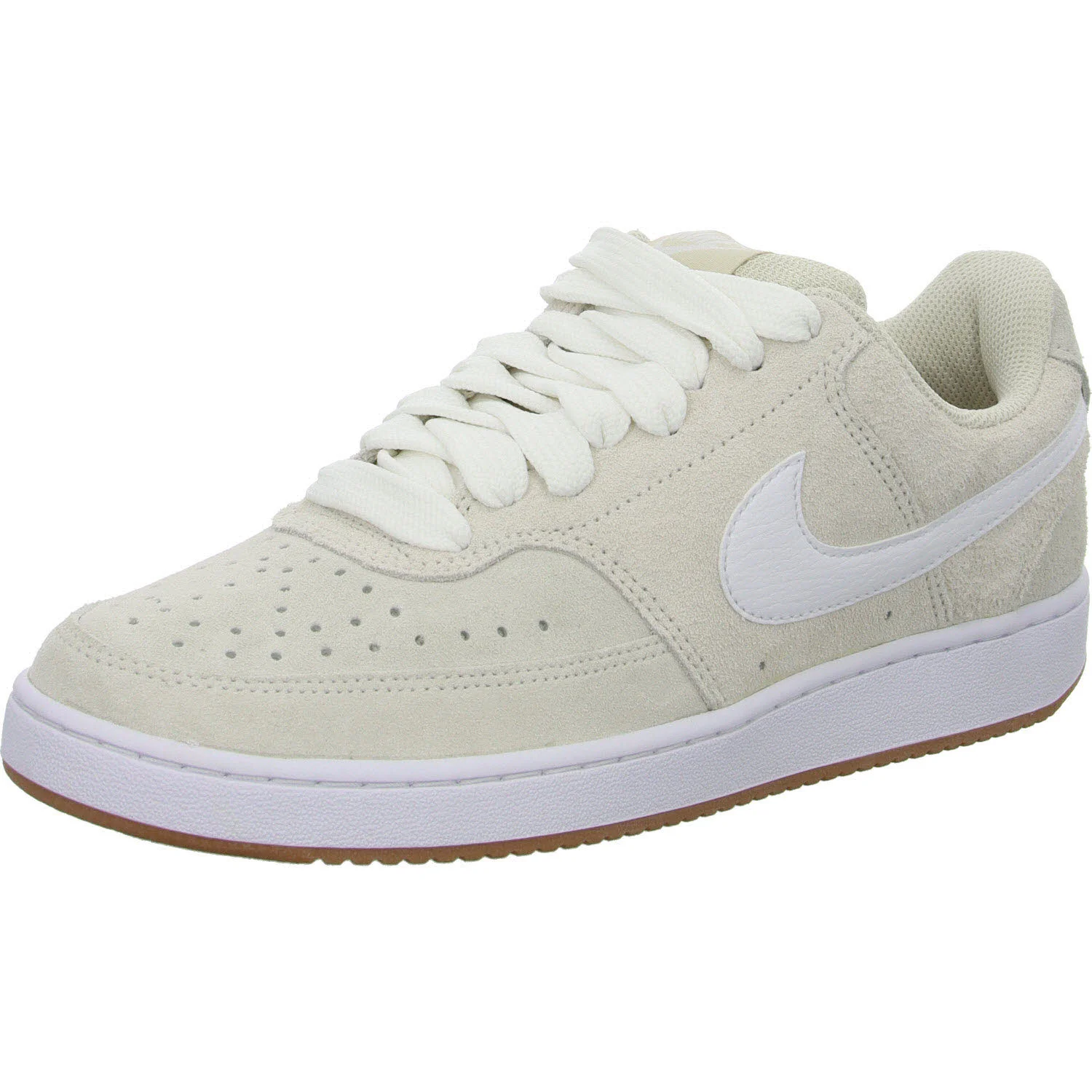 Nike Herren Schnürschuhe IO7727/100 NIKE COURT VISION LO FL light orewood brown/white-gum normal