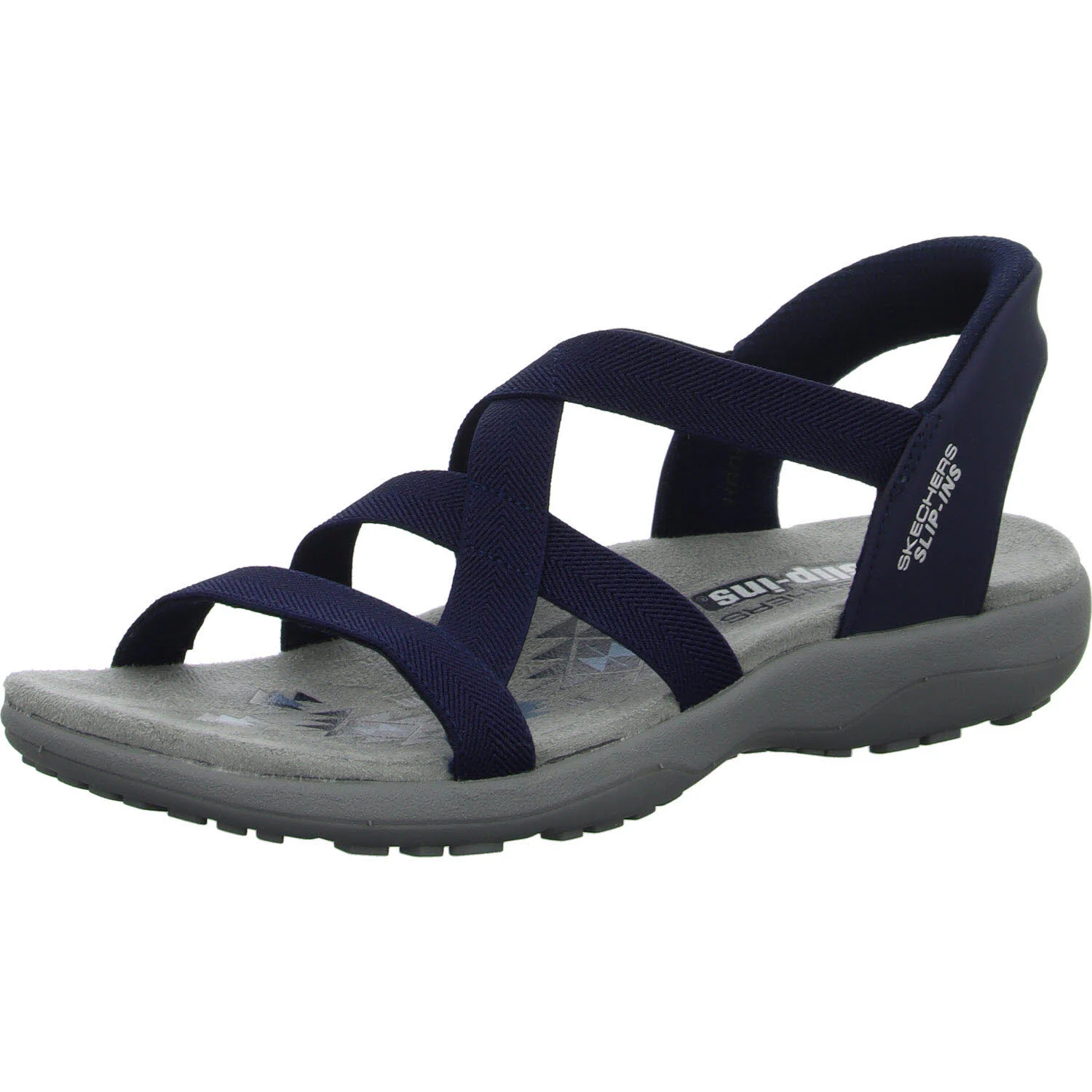 Skechers Damen Sandalen 163460 NVY Reggae Slim - Stretch Flex navy normal