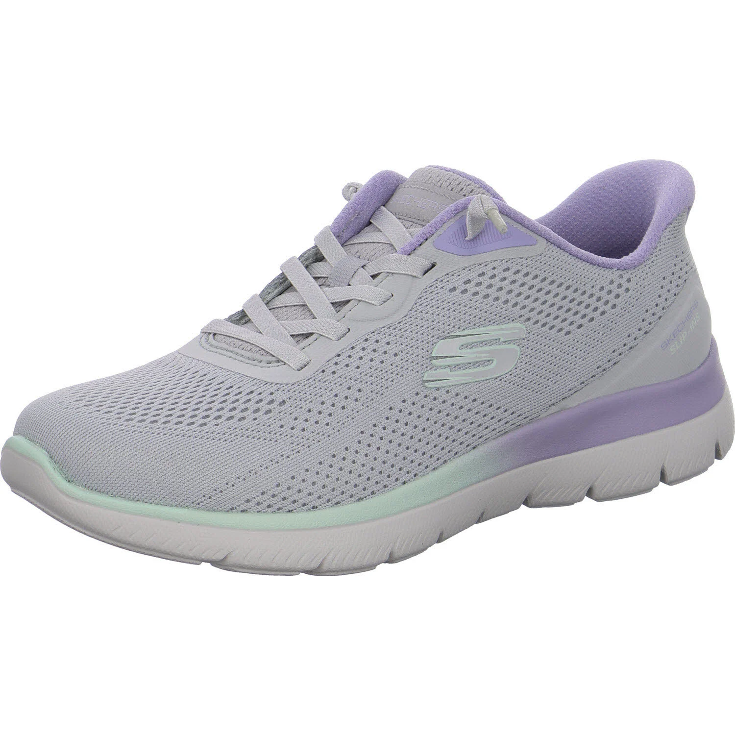 Element 2 von 8 (Bild) – Skechers Damen Slipper 150341 GRY Summits - Sweet Skies gray normal