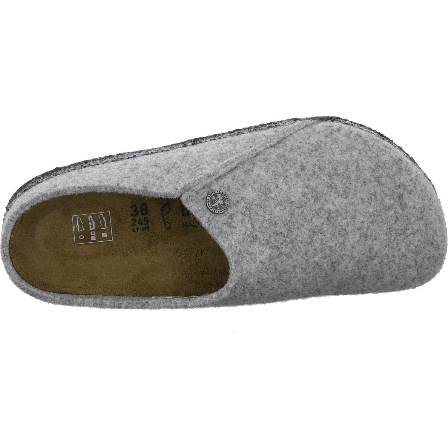 Element 8 von 8 (Bild) – BIRKENSTOCK Damen Winterpantoffel 1015080 Zermatt light grey normal