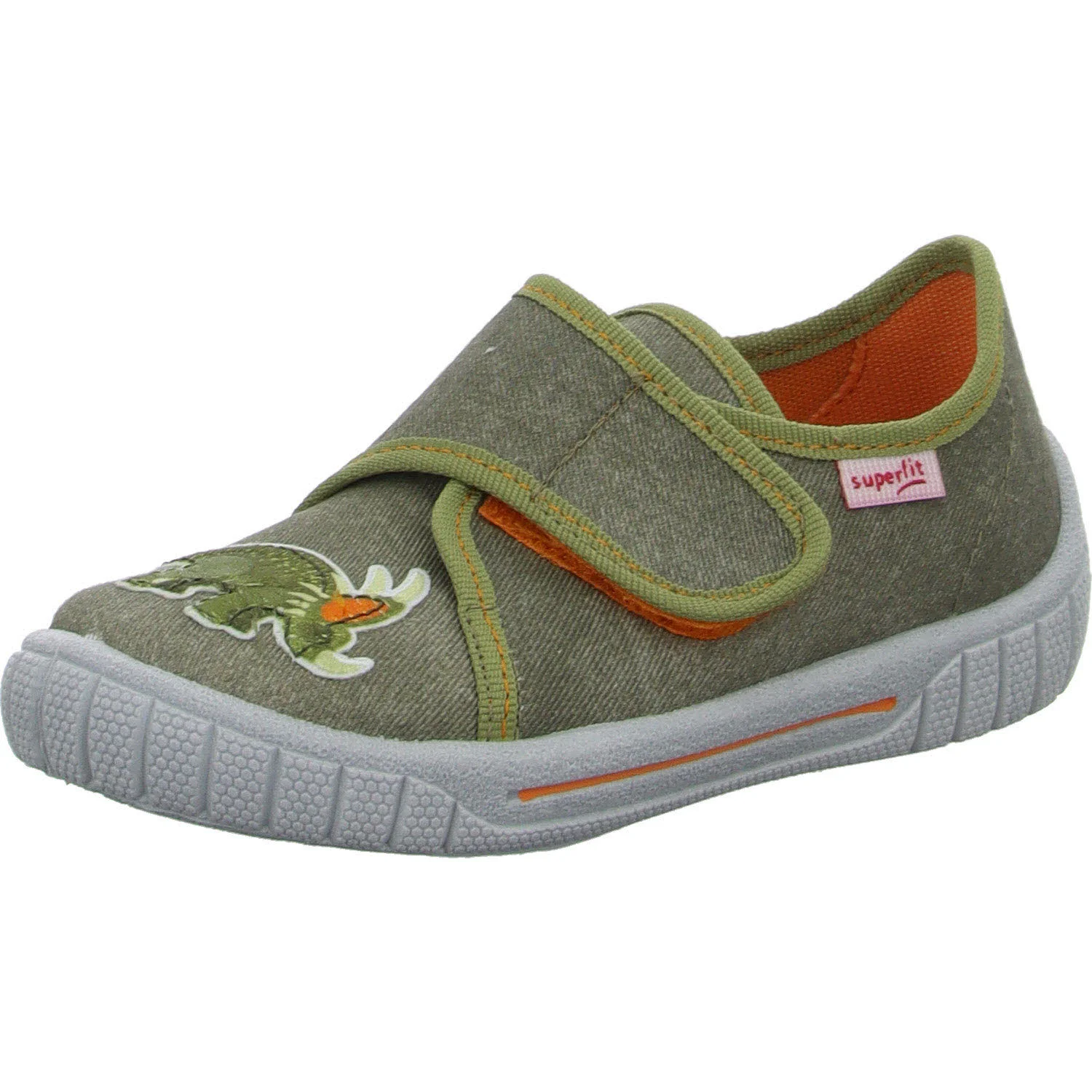 Superfit Kinder Hausschuhe 1-800271-7010 Bill grün/grau WMS mittel