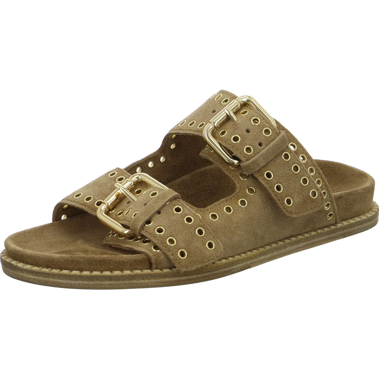 Kennel & Schmenger Damen Pantoletten 136100-0120-2120 Mimi golden brown/gold normal