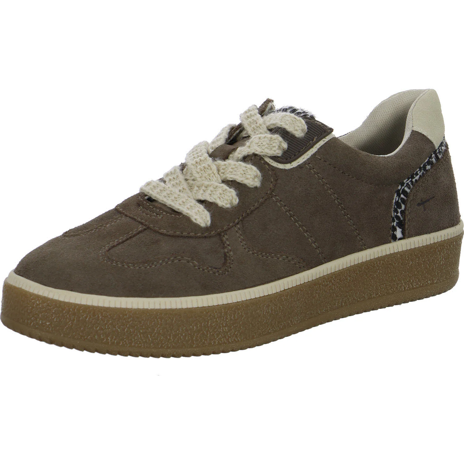 Tamaris Comfort Damen Schnürschuhe 8-83718-47/244 8-83718-47 mushroom weit