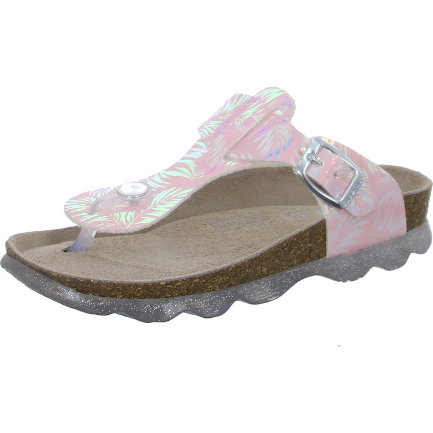 Superfit Kinder Pantoletten 000125-5500 JELLIES ROSA/SILBER WMS mittel
