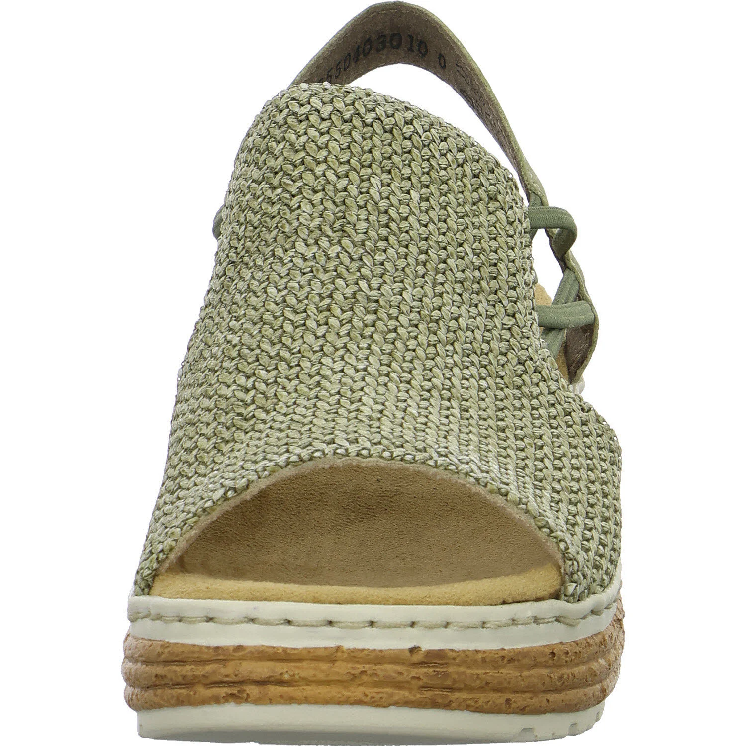 Rieker Damen Sandalen 62741-52 62741 schilf/grün H (weit)