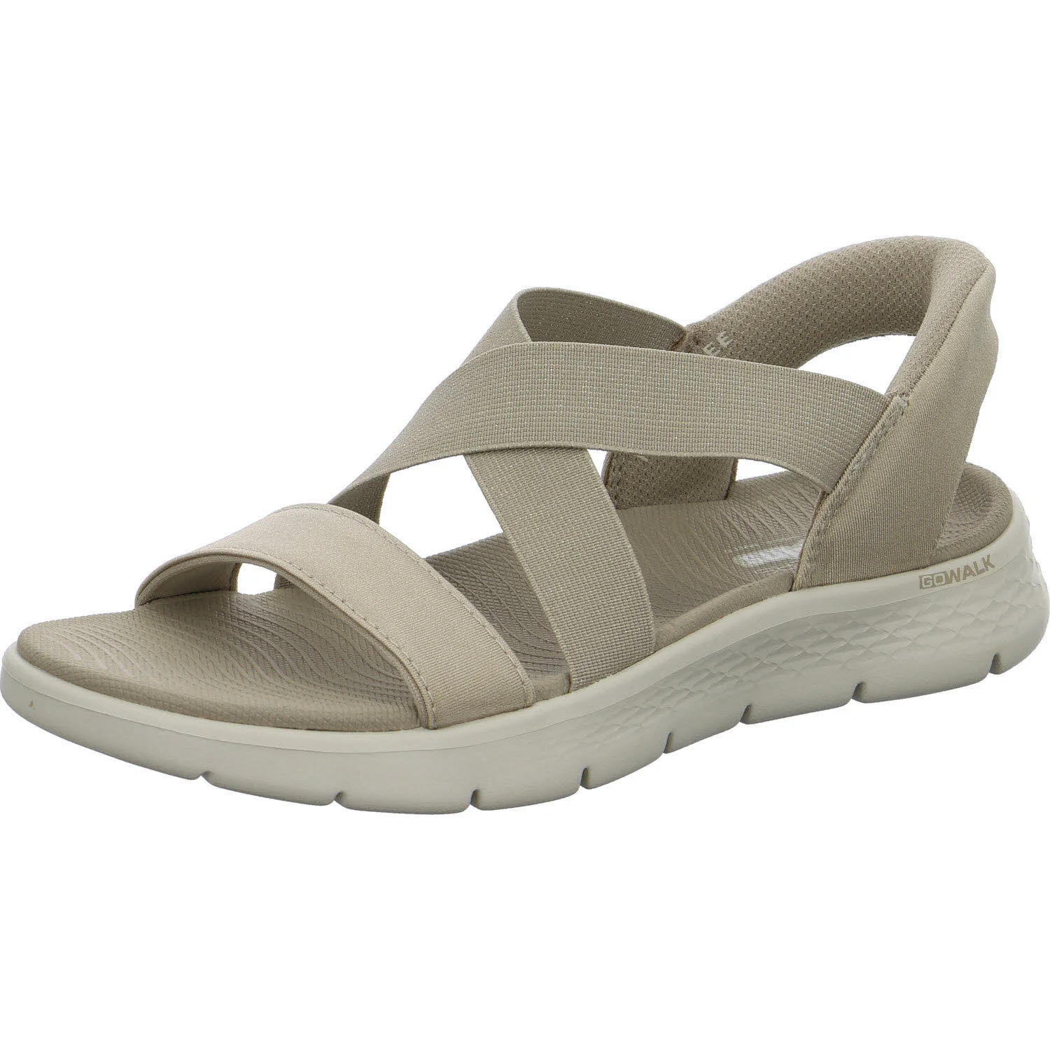 Skechers Damen Sandalen 141489 TPE GO WALK Flex Sandal - Glimmer taupe normal