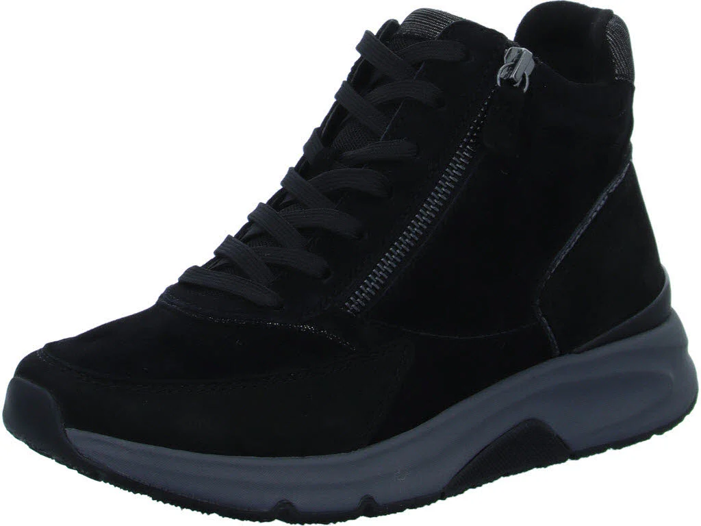 Gabor Rollingsoft Damen Schnürstiefel 0803.02.002 0803.02 schwarz/anthrazit G (normal)