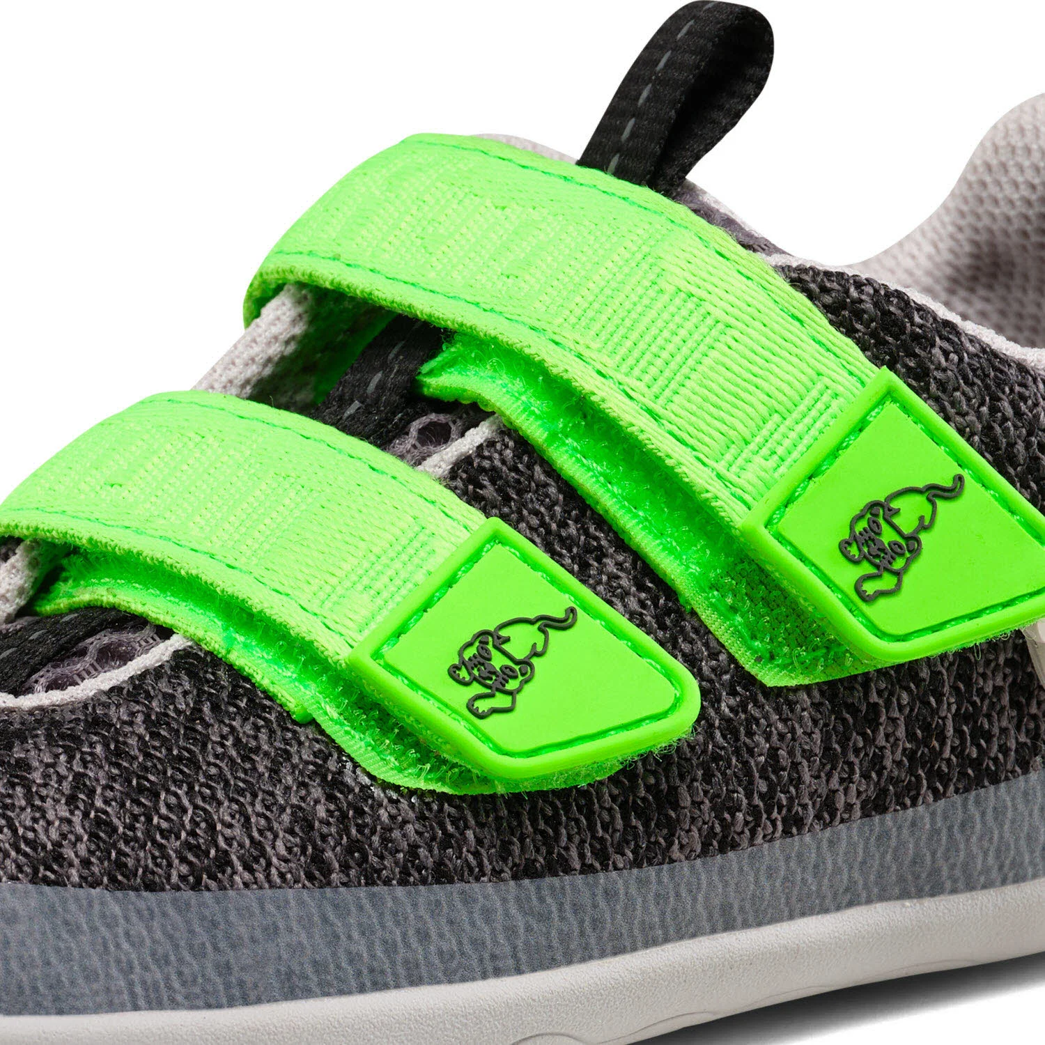 Element 8 von 9 (Bild) – Affenzahn Kinderschuh zum Schlupfen 00397-80028 Knit Happy Panther grau normal