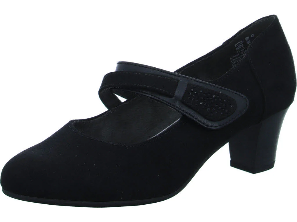Element 1 von 8 (Bild) – Jana Damen Spangenschuhe 8-24464-42/001 8-24464-42 black H (weit)