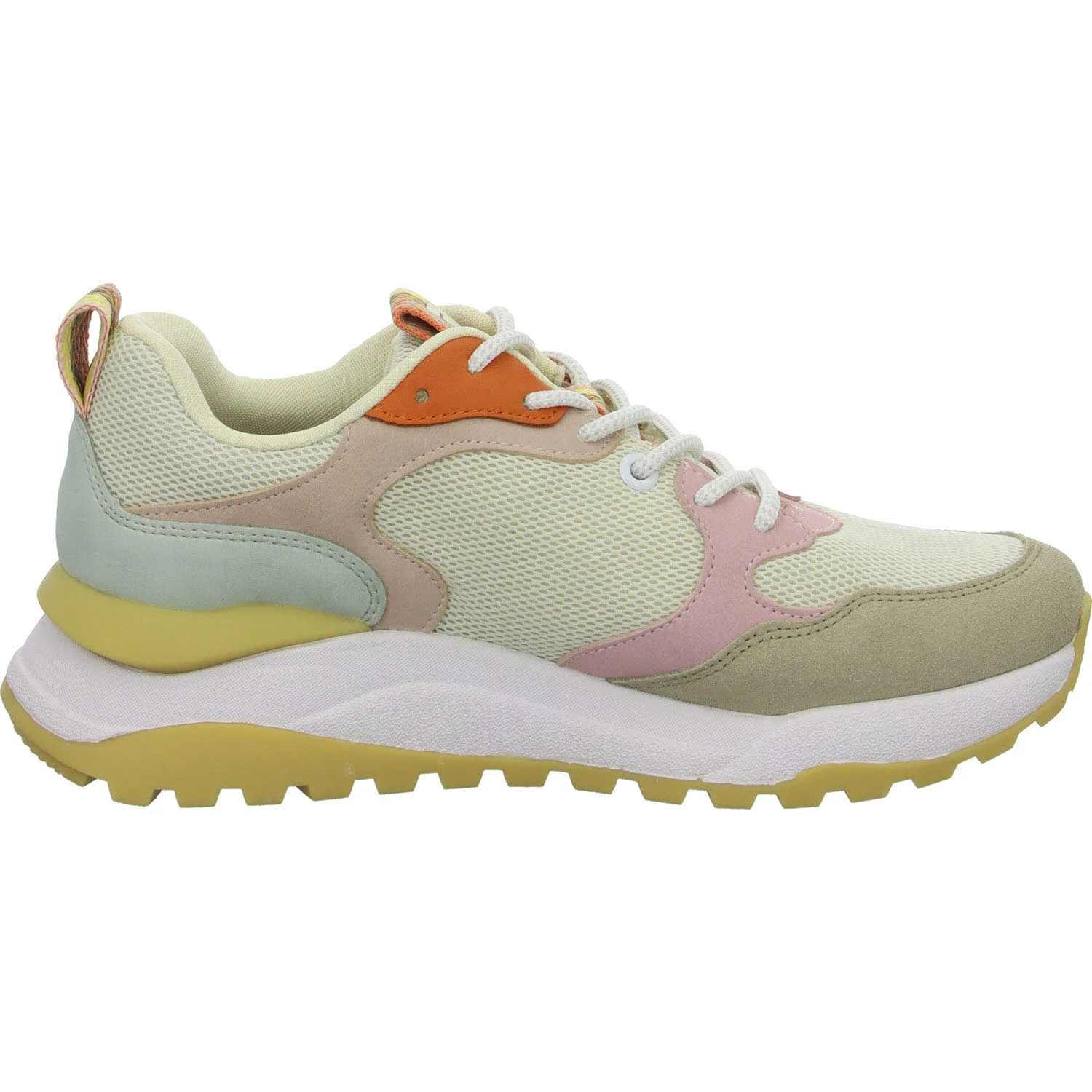 Rieker Damen Schnürschuhe W2506-61 W2506 lehm/crema/bouchara/pumpkin F 1/2 (normal)
