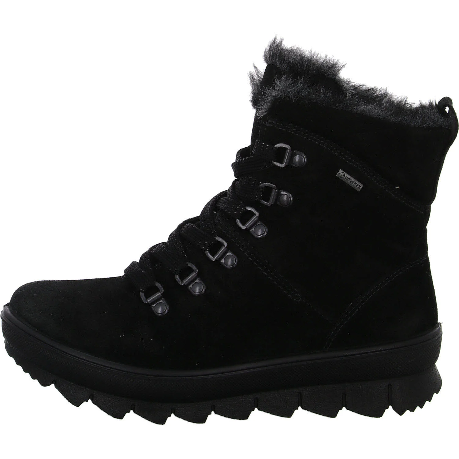 Legero Damen Schnürstiefel warm 2-000503-0000 Novara schwarz (schwarz) G (normal)