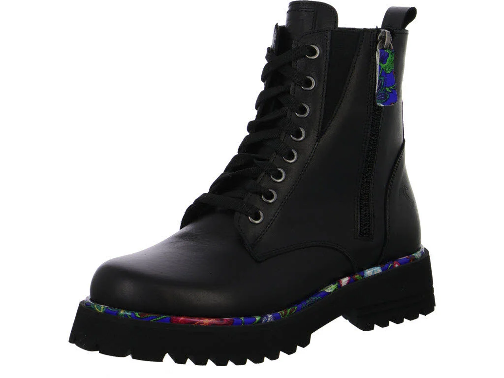 2go Fashion Damen Schnürstiefel 8313501-9 8313501 schwarz normal