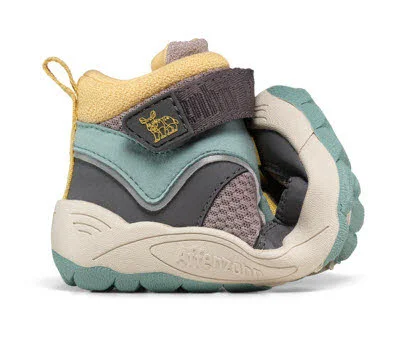 Affenzahn Kinder Schaftstiefel 01487-80151 Übergangsschuh Vegan Explory Nashorn türkis, grau normal