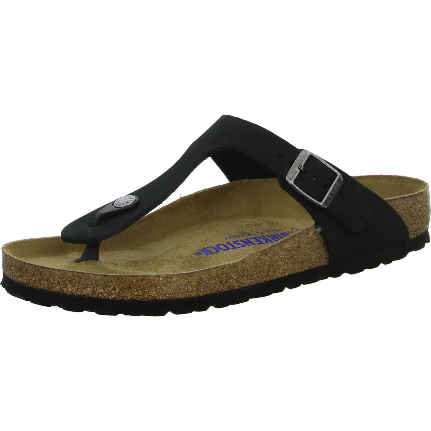Element 2 von 8 (Bild) – BIRKENSTOCK Pantoletten 1019023 Gizeh Soft Footbed schwarz normal