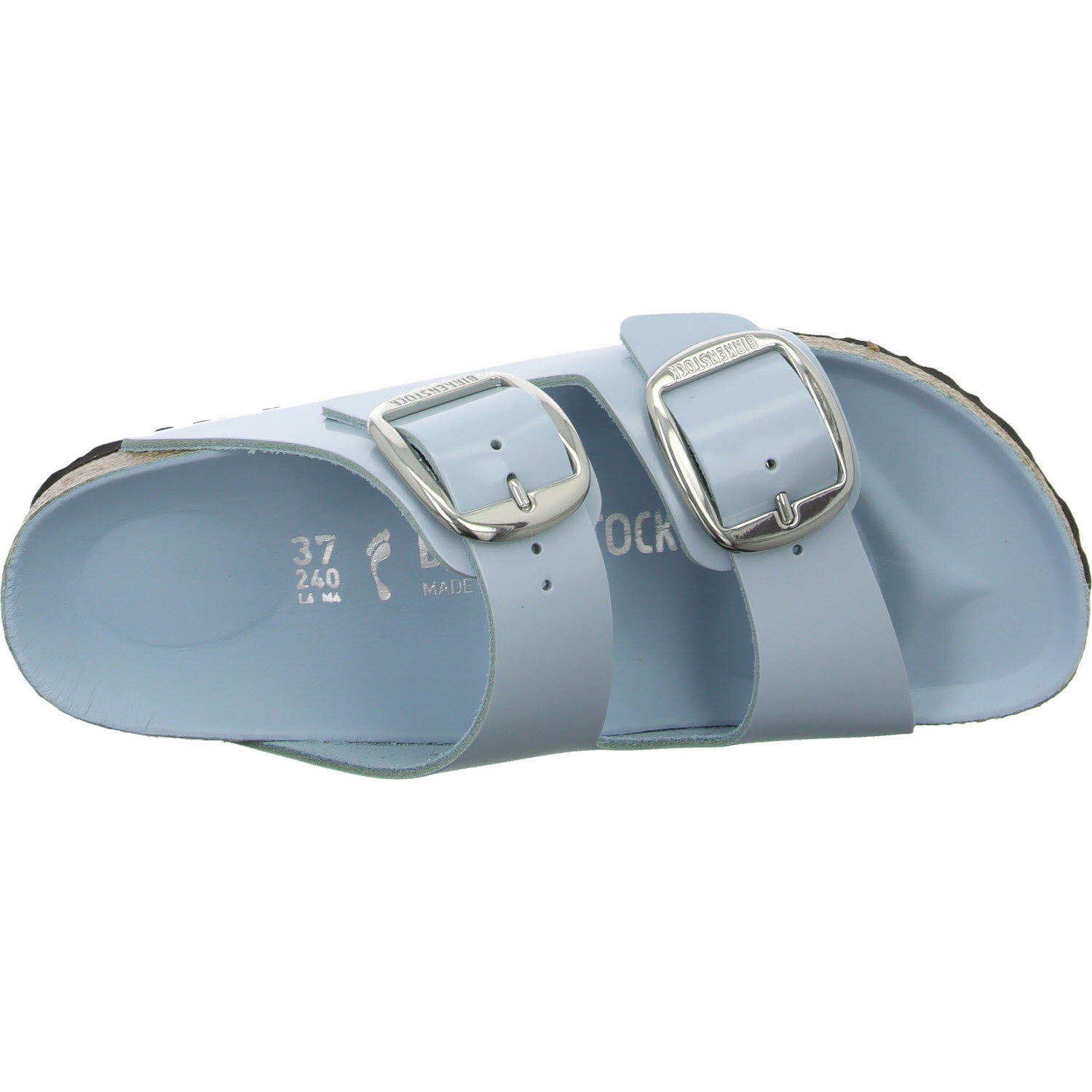 Element 8 von 8 (Bild) – BIRKENSTOCK Pantoletten 1030374 Arizona Big Buckle baby blue high shine schmal