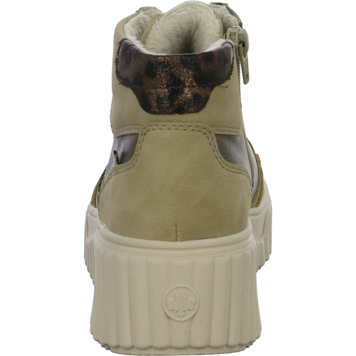 Rieker Damen Schnürstiefel N2508-60 N2508 porzellan/bronze/antik F 1/2 (normal)